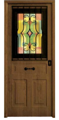 Antique Ventana puertas acorazadas