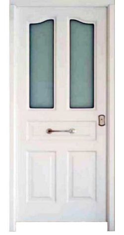 Antique Glass Blanca Serie Glass Puertas Acorazadas