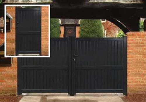 puertas de aluminio batientes